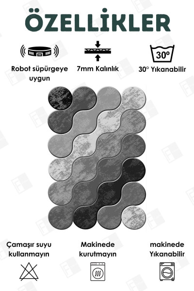 Digital Printed Four Season Washable Non-Slip Base Children's Carpet, Runner, Kitchen And Living Room Rug - 8