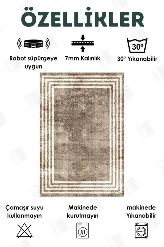 Digital Printed Four Season Washable Non-Slip Base Children's Rug, Runner, Kitchen And Living Room Rug - 3