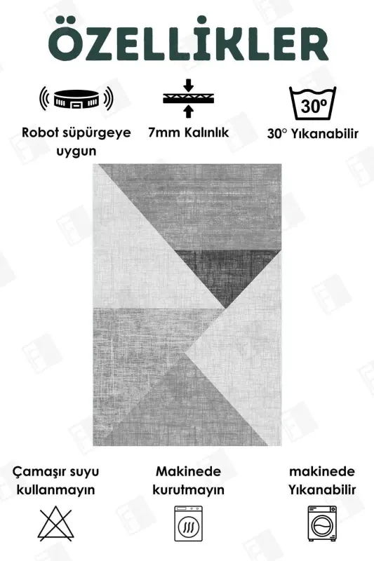 Digital Printed Four Seasons Washable Non-Slip Base Children's Carpet, Runner, Kitchen and Living Room Carpet (2)-pyramid - 8