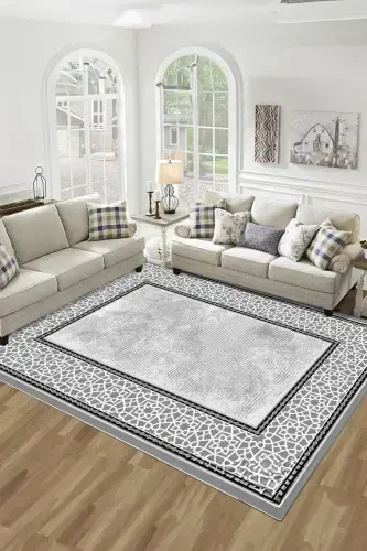 Digital Printed Four Seasons Washable Non-Slip Base Kids Rug Runner Kitchen and Living Room Rug (14)-square - 1