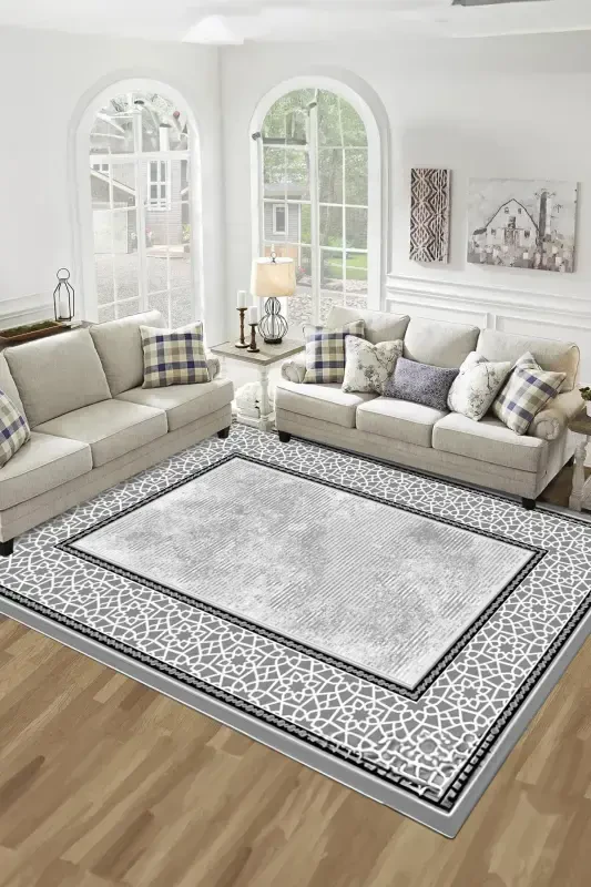 Digital Printed Four Seasons Washable Non-Slip Base Kids Rug Runner Kitchen and Living Room Rug (14)-square - 1