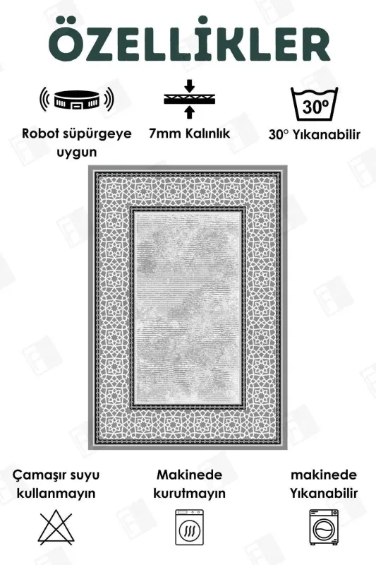 Digital Printed Four Seasons Washable Non-Slip Base Kids Rug Runner Kitchen and Living Room Rug (14)-square - 8