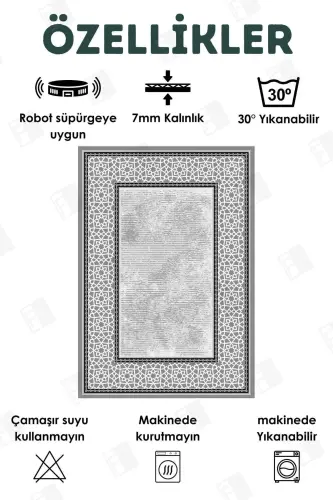Digital Printed Four Seasons Washable Non-Slip Base Kids Rug Runner Kitchen and Living Room Rug (14)-square - 3