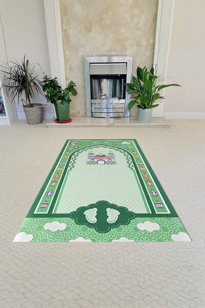 Digital Printed Non-Slip Base Washable Educational Kids Prayer Rug - NAPOLI HOME (1)