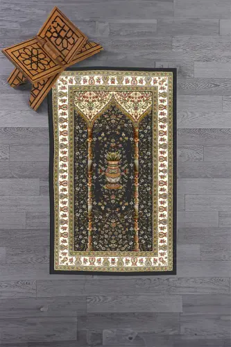 Digital Printed Washable Classic Patterned Prayer Rug 70x130 - 9