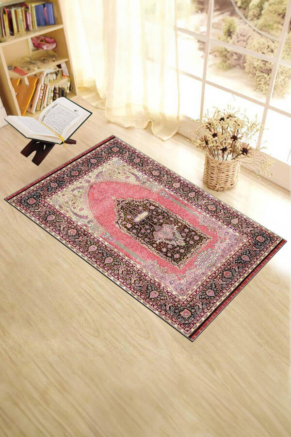 Digital Printed Washable Gift Classic Prayer Rug 70x130cm, SECCADE-33-RED - 4