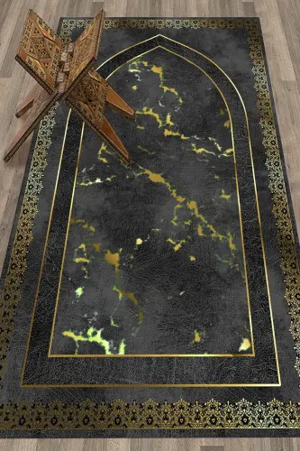 Digital printed, washable, modern patterned 70x130 prayer rug - 6