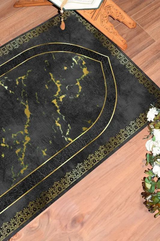 Digital printed, washable, modern patterned 70x130 prayer rug - 7