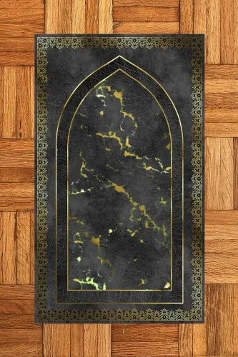 Digital printed, washable, modern patterned 70x130 prayer rug - 9