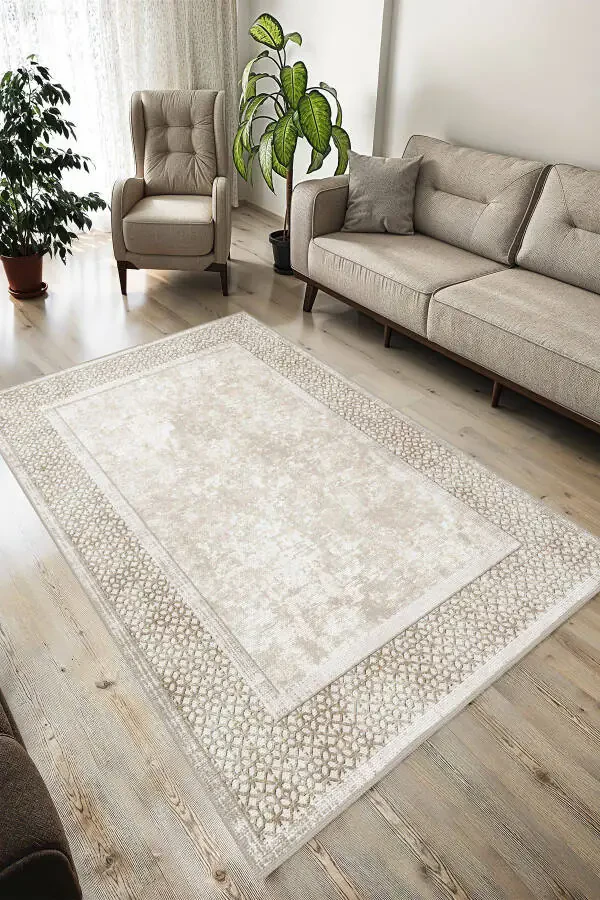 Digital Printed Washable Non-Slip Decorative Living Room Kitchen Rug Runner - 5