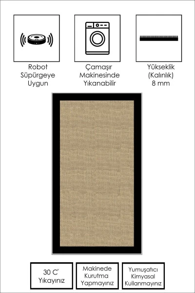 Digital Printed Washable Non-Slip Floor Rug Kitchen Rug Corridor Rug - West Home (1)