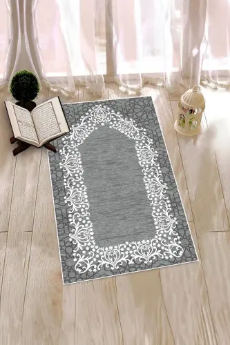 Digital Printed Washable Plain Chic Prayer Rug 70x130 cm. - 6