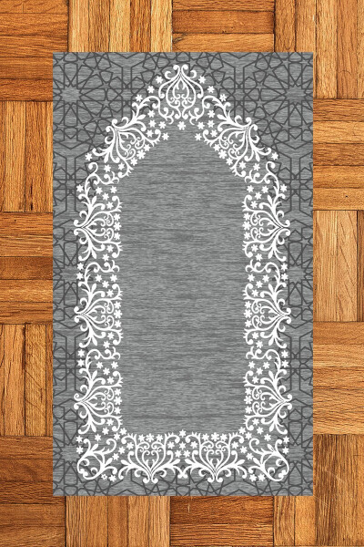 Digital Printed Washable Plain Chic Prayer Rug 70x130 cm. - 7