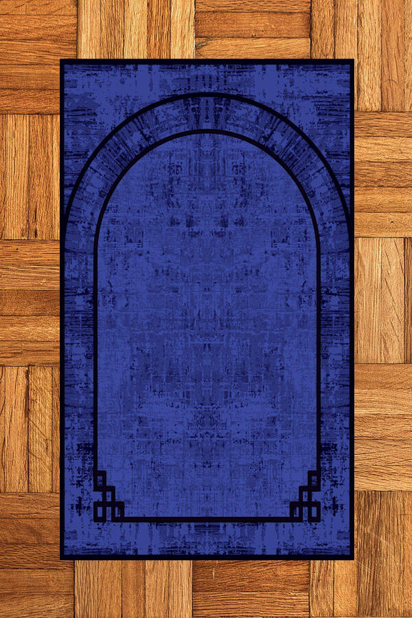 Digital Printed Washable Plain Pattern Prayer Rug Gift 70x130, SECCADE-39-PURPLE - 11