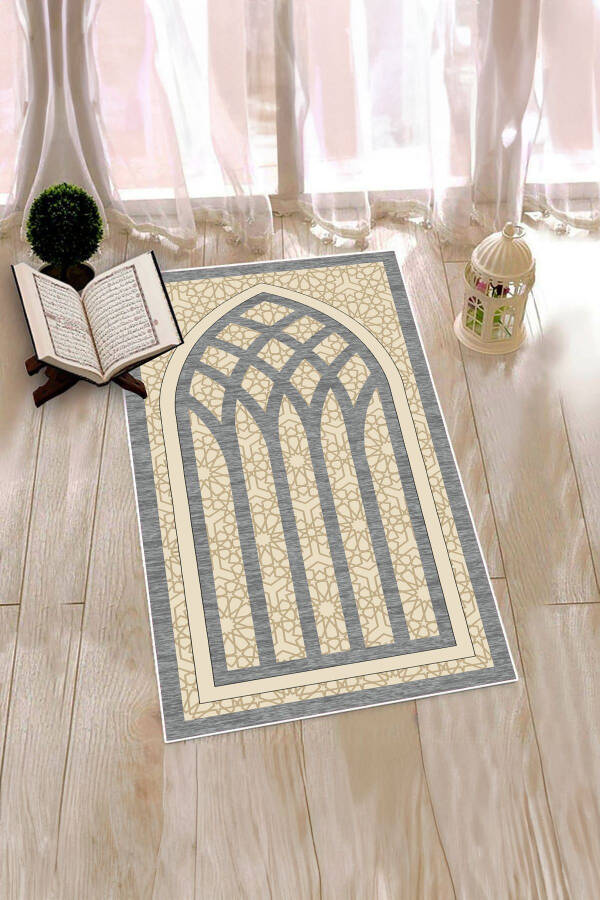 Digital Printed Washable Stylish Motif Rug Prayer Mat 70x130 cm. - 10