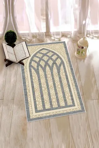 Digital Printed Washable Stylish Motif Rug Prayer Mat 70x130 cm. - 3