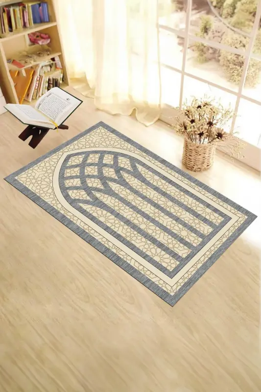 Digital Printed Washable Stylish Motif Rug Prayer Mat 70x130 cm. - 8