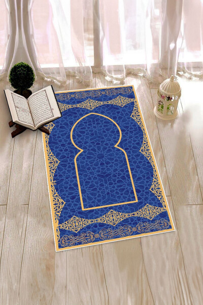 Digital Printed Washable Stylish Pattern Prayer Rug 70x130 Cm - 2