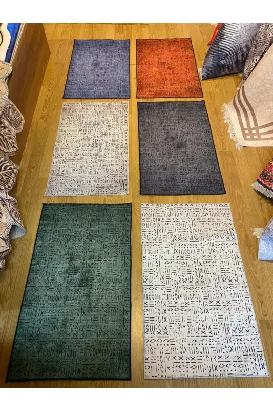 Digitally Printed Machine Washable Living Room Carpet Kitchen Carpet Round Carpet-Round - 5