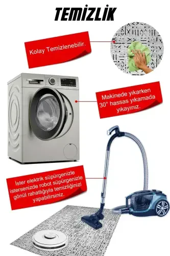 Digitally Printed Machine Washable Living Room Carpet Kitchen Carpet Round Carpet-Round - 6