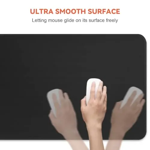 DIGSOM Katta oʻyin sichqonchasi klaviatura yostigʻi 31,5 x 11,8 dyuymli oʻyin yostigʻi sirpanishga qarshi kauchuk asosli qora sichqoncha yostigʻi, kengaytirilgan sichqoncha matosi XL sichqoncha yostigʻi katta sichqoncha matosi (gul) - 6