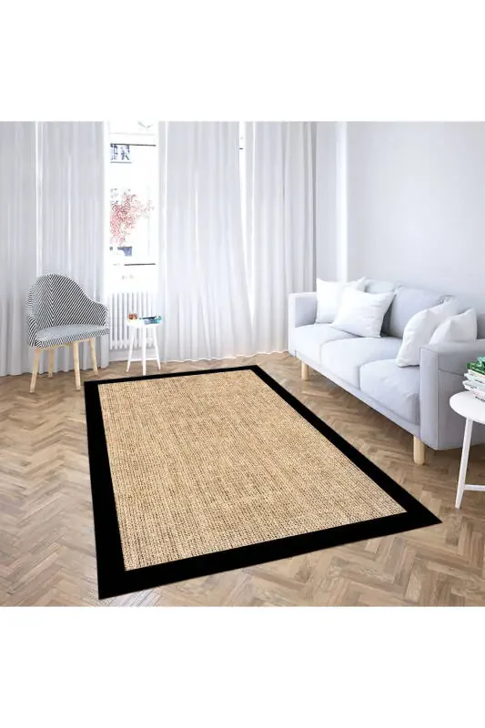 Dijital Baskı Hasır Desen Halı, Salon Halısı, Mutfak Halısı, İskandinav Dekorasyon, Çeyiz Listesi, - 4