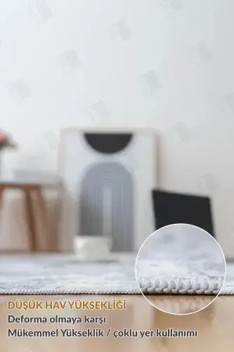 Dijital Baskılı Dört Mevsim Yıkanabilir Kaymaz Taban Çocuk Halısı,yolluk,mutfak Ve Salon Halısı (6)-bej - 3