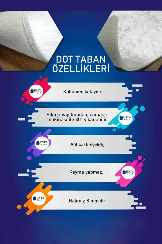 Dijital Baskılı Makinada yıkanabilir Oval Salon Halısı Mutfak Halısı Yolluk Halısı - ESTA1809-2 - Oval - 7