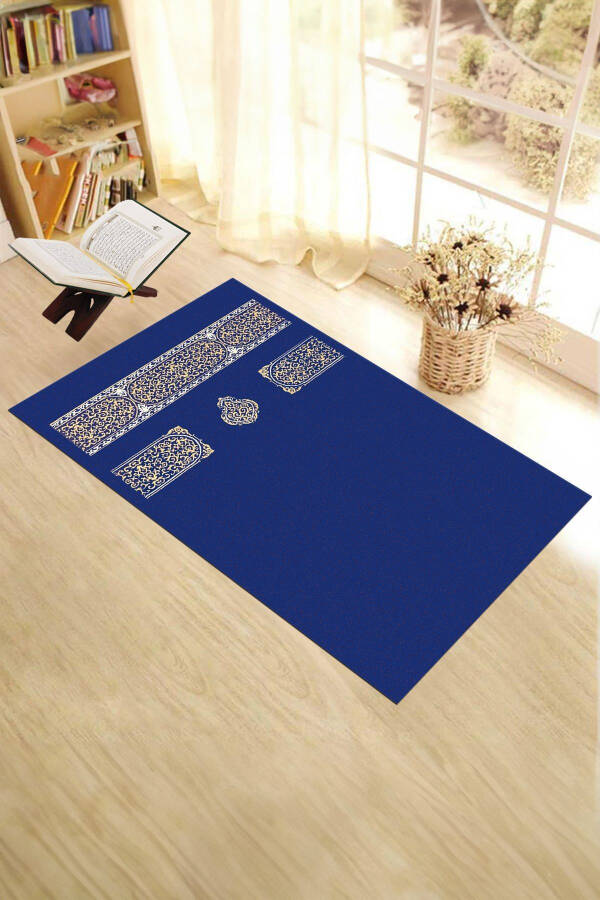 Dijital Baskılı Yıkanabilir Sade Desen Hediyelik Namaz Halısı Seccade 70x130 - 2