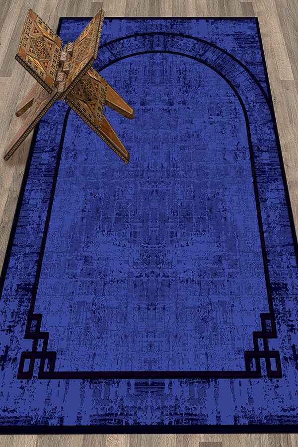 Dijital Baskılı Yıkanabilir Sade Desen Hediyelik Namazlık Seccade 70x130-MOR - 7