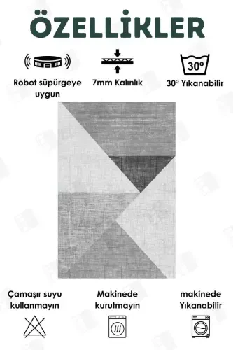 Dijital Bosma Bilan To'rt Fasl Yuviladigan Sirpanmaydigan Taglik Bolalar Gilami, yo'lakcha, oshxona va mehmonxona gilami (2)-pramit - BIR AKSESUAR (1)