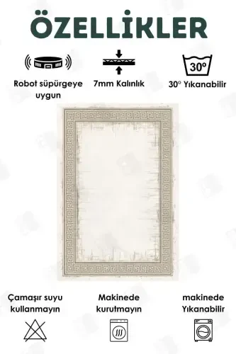 Dijital bosma bilan to'rt faslli yuviladigan sirpanmaydigan taglikli bolalar gilami, yo'lakcha, oshxona va mehmonxona gilami (16)-labirint - BIR AKSESUAR (1)