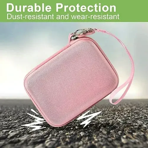 Digital Camera Case Compatible with VAHOIALD FHD 1080P/ for CAMKORY Digital Point and Shoot/for KODAK PIXPRO FZ45-BK 16MP Vlogging/for IWEUKJLO/for Nsoela, Holder for SD Card More- Pink (Box Only) - 5