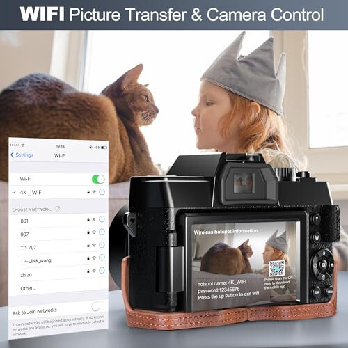 Dijital Kamera, Fotoğrafçılık İçin WiFi & Uygulama Kontrolüyle 48MP Kamera, Çanta ile YouTube İçin 4K Vlog Kamerası, Kompakt Kamera, Makro & Geniş Lens ile Yeni Başlayanlar ve Giriş Seviyesi Kullanıcılar İçin Mükemmel - 32GB Kart - 7