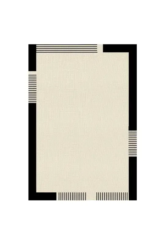 Dijital Kaymaz Yıkanabilir Jüt Görünümlü Salon Halısı Mutfak Halısı Balkon Halısı Yolluk Ev Dekor-Bej - 2