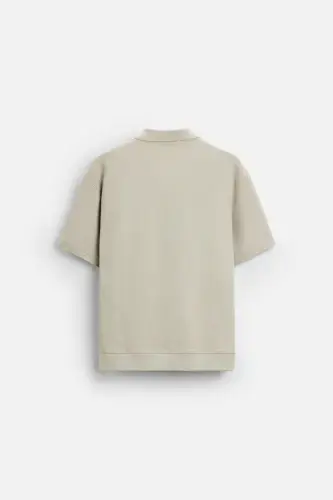 DİK DOKULU POLO T-SHIRT-Yeşilimsi - 7