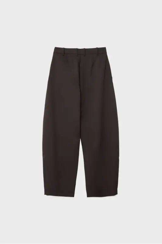 Dikiş detaylı smart baggy pantolon - Brown - 7