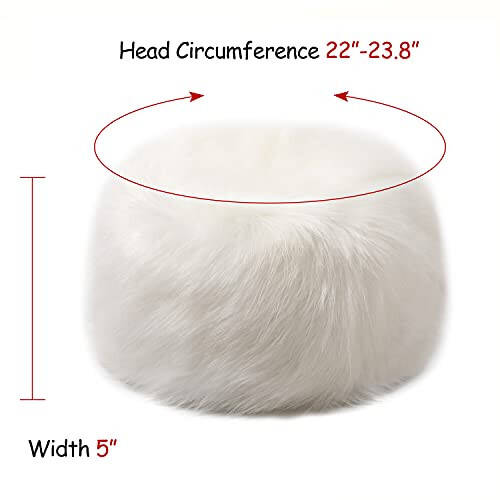 Dikoaina Faux Fur Cossack Russian Style Hat for Ladies Winter Hats for Women - 2