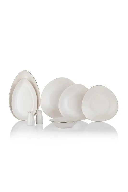 Dina Dinner Set - 56 Pieces - Gold - 4