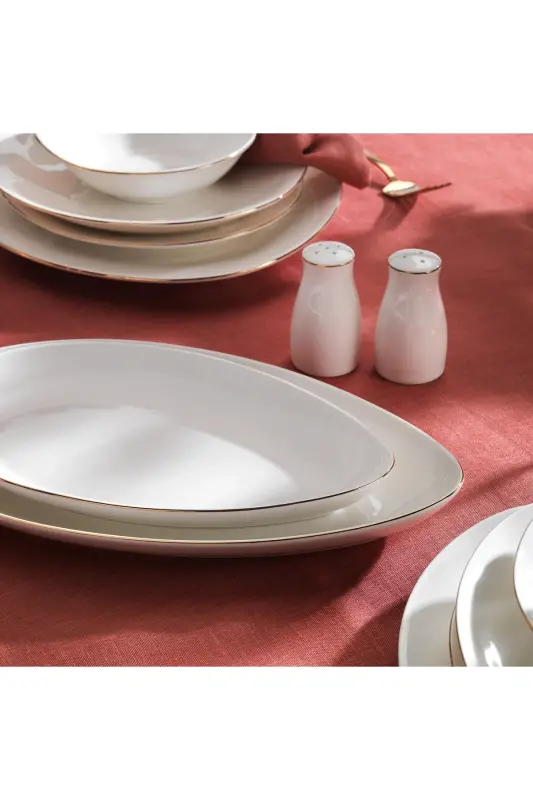Dina Dinner Set - 56 Pieces - Gold - 5