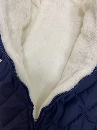 DINGDONG'S CLOSET Chaqaloq o'g'il qiz qishki qalpoqli puffer kurtka qo'lqopli qor kostyumi - 4