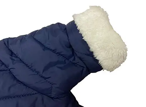 DINGDONG'S CLOSET Chaqaloq o'g'il qiz qishki qalpoqli puffer kurtka qo'lqopli qor kostyumi - 5