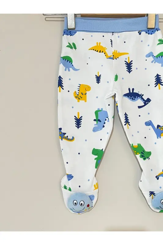 Dinosaur Patterned Slipper Pants - 2