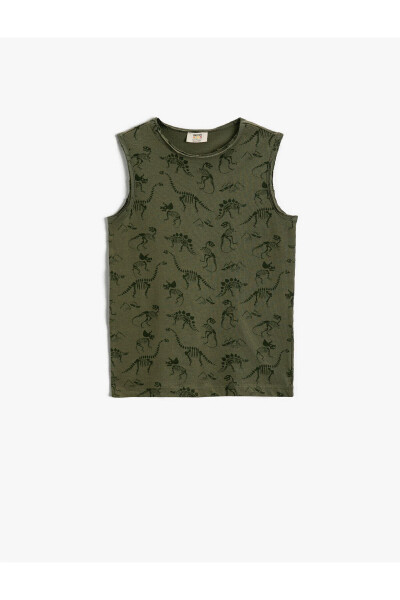 Dinosaur printed cotton tank top - 1