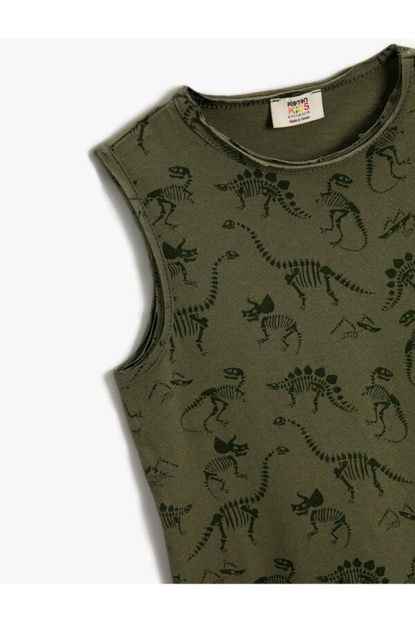 Dinosaur printed cotton tank top - 3