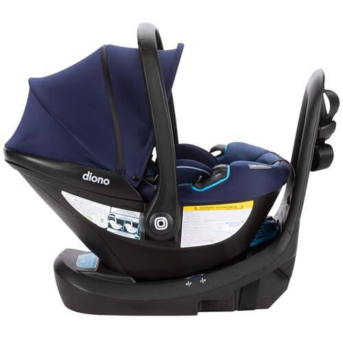 Diono LiteClik30 RXT SafePlus Infant Car Seat and Base, Rear-Facing for Infants 4-30lbs, SafePlus Engineering, with Infant Insert, UPF 50+ Sunshade (Blue Surge) - 2