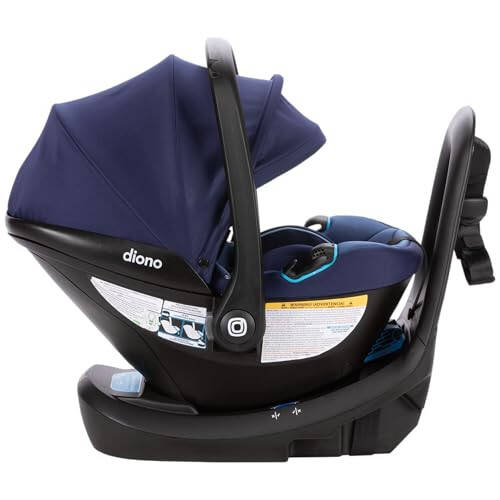 Diono LiteClik30 XT SafePlus Infant Car Seat and Base, Rear-Facing for Infants 4-30lbs, SafePlus Engineering, with Infant Insert, UPF 50+ Sunshade (Blue Surge) - 2