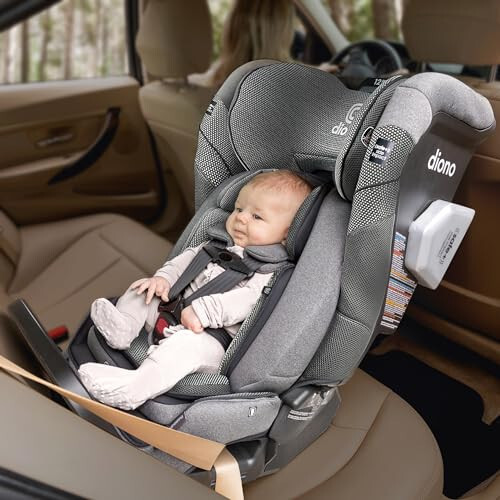 Diono Radian 3QXT+ FirstClass SafePlus 4-in-1 Convertible Car Seat, Rear & Forward Facing, Safe Plus Engineering, 4 Stage Infant Protection, 10 Years 1 Car Seat, Slim Fit 3 Across, Gray Slate - 3