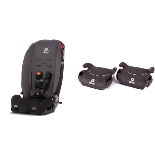 Diono Radian 3R 10 Years 1 Convertible Car Seat Rear & Forward Facing Plus Diono Solana No Latch 2 Pack Backless Booster Seats - 1