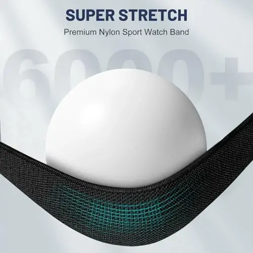 Dirrelo 5Pack Stretchy Nylon Band Compatible with Apple Watch Bands for Men 45mm 44mm 42mm 49mm 46mm 41mm 40mm 38mm Women,Soft Elastic Strap Wristband for iWatch Series 11 10 9 8 7 6 5 4 SE 3,Ultra - 4